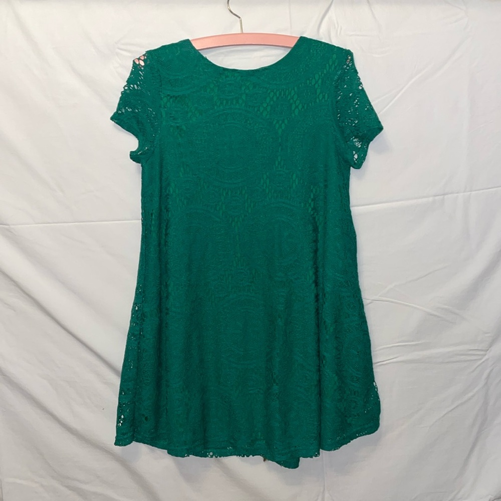Green Flowy Mini Dress